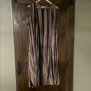 Striped Black and Tan Women's Skirt